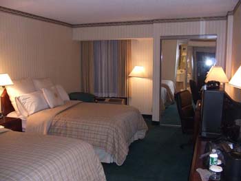 My hotel room before check and cleaning