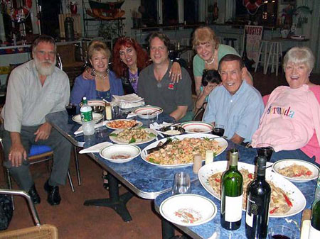 Me and my agent Maria Passarelli with family and friends