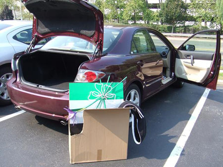 Transportation back to the storage