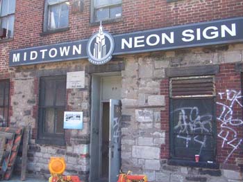 My neon factory in New York City