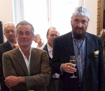 Dr. Horst Engler-Hamm, Honorarkonsul der Republik Nicaragua, und Prof. Ernst Fuchs