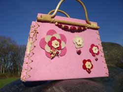 Handtaschen von Andrea Werkstetter. Foto: Andrea Pollak