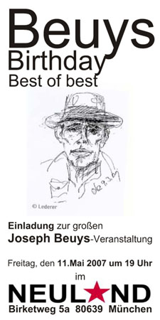 BeuysBirthday - Kultur-Crossover. Neues Zahlungsmittel: Der REGIO