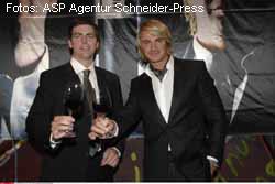 Die Winzer Andreas Bender und Leo Hillinger. Foto: ASP Agentur Schneider-Press